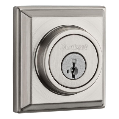 914 Signature 2nd Gen Contemporary Satin Nickel Deadbolt Featuring SmartKey and Home Connect Technology - Super Arbor