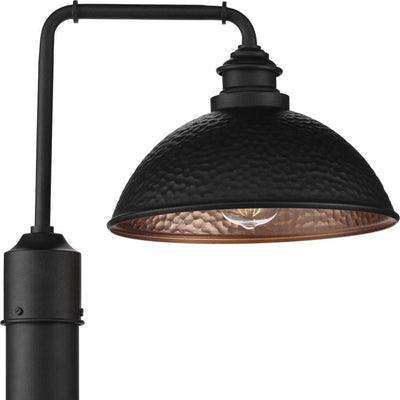 Englewood 1-Light Black Outdoor Post Lantern - Super Arbor