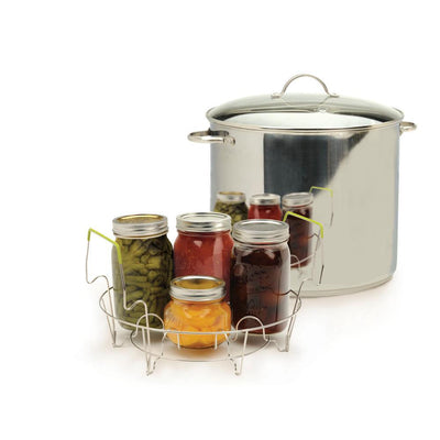 Endurance 20 qt. Stainless Steel Canning & Preserving with Glass Lid - Super Arbor