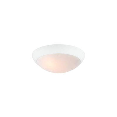 3-Light Rubberized White Hugger Ceiling Fan Light Kit - Super Arbor