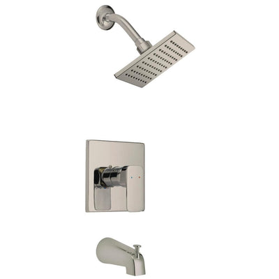 Karsen Single-Handle 1-Spray Tub and Shower Faucet in Satin Nickel (Valve Included) - Super Arbor