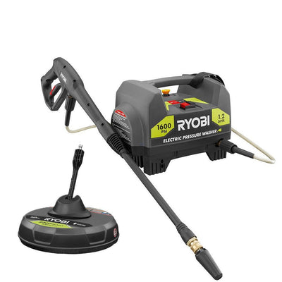 RYOBI 1,600-PSI 1.2-GPM Electric Pressure Washer with 12 in. Surface Cleaner - Super Arbor
