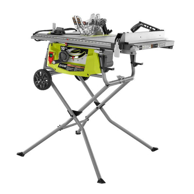 15 Amp 10 in. Expanded Capacity Table Saw With Rolling Stand - Super Arbor