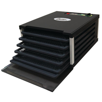 5-Tray Black Food Dehydrator with Built-In Timer - Super Arbor