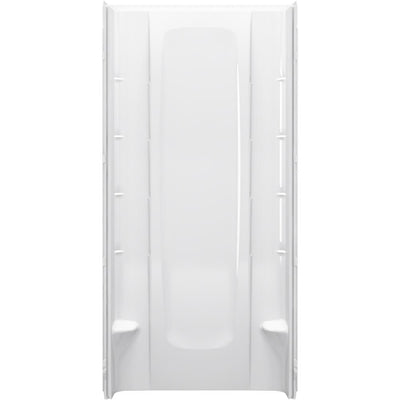 36 in. x 76 in. 1-Piece Direct-to-Stud Alcove Shower Back Wall in White - Super Arbor