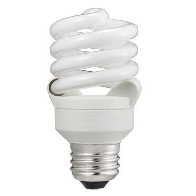 60-Watt Equivalent T2 A-Line Spiral CFL Light Bulb Cool White (4100K) - Super Arbor