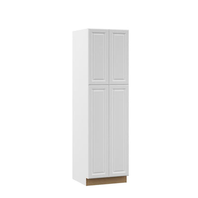 Designer Series Elgin Assembled 24x84x23.75 in. Pantry Kitchen Cabinet in White