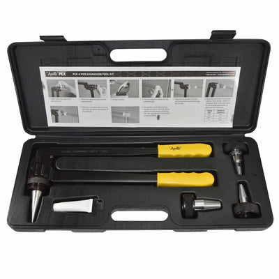 PEX-A Expansion Tool Kit with 1/2 in., 3/4 in. and 1 in. Expander Heads - Super Arbor