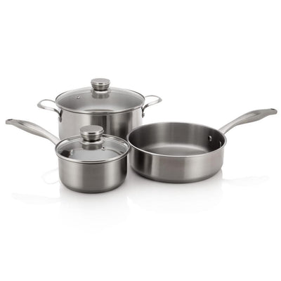 5-Piece Stainless Steel Cookware Set - Super Arbor