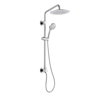 SeaBreeze 2-Spray 8 in. Dual Shower Head and Handheld Shower Head with Pressure Balance Valve in Chrome - Super Arbor