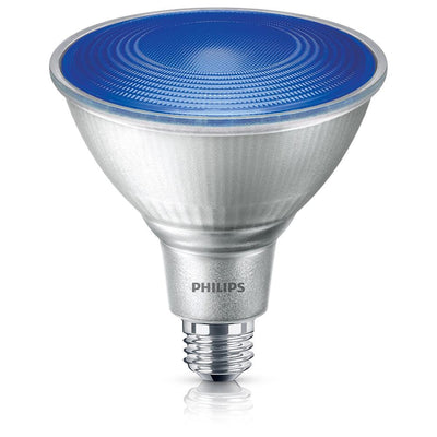 Philips 90-Watt Equivalent PAR 38 LED Flood Blue - Super Arbor