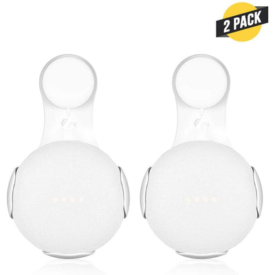 AC Outlet Mount Compatible with Google Home Mini - (Not Compatible with Google Nest Mini 2nd Gen) in White (2-Pack) - Super Arbor