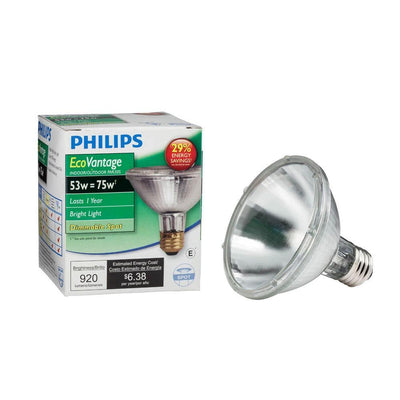 Philips 53-Watt Equivalent Halogen PAR30S Dimmable Spotlight Bulb - Super Arbor