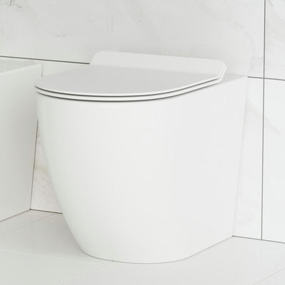 St. Tropez Elongated Toilet Bowl Only in Glossy White - Super Arbor