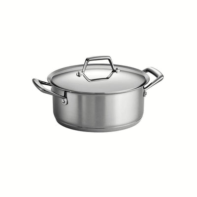 Gourmet Prima 6 qt. Stainless Steel Sauce Pot with Lid - Super Arbor