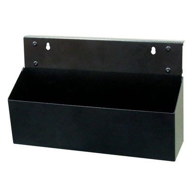 MagClip 12 in. L x 3.5 in. W x 5 in. H Black Powder Coated Steel Magnetic Tool Box - Super Arbor