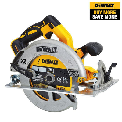 20-Volt MAX Lithium-Ion Cordless Brushless 7-1/4 in. Circular Saw with Brake (Tool-Only) - Super Arbor