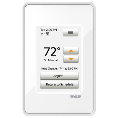 Schluter Ditra-Heat Programmable Touchscreen Thermostat, Bright White - Super Arbor
