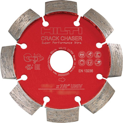 Hilti 4-1/2 in. Crack Chaser Diamond SPX Cutting Disc for Concrete Repair 7/8 in. Arbor - Super Arbor