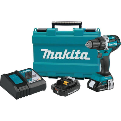 18-Volt LXT Lithium-Ion Compact Brushless Cordless 1/2 in. Driver-Drill Kit w/ (2) Batteries (2.0Ah), Charger, Hard Case - Super Arbor