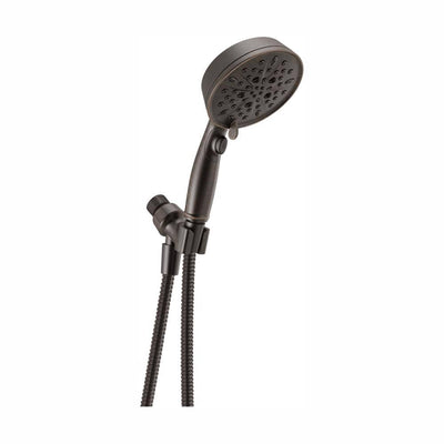 7-Spray 5 in. Single Wall Mount Handheld Shower Head in SpotShield Venetian Bronze - Super Arbor