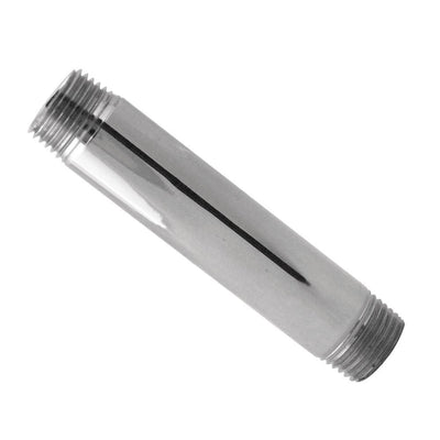 1/2 in. x 1/3 ft. IPS Lead-Free Brass Pipe Nipple in Polished Chrome - Super Arbor