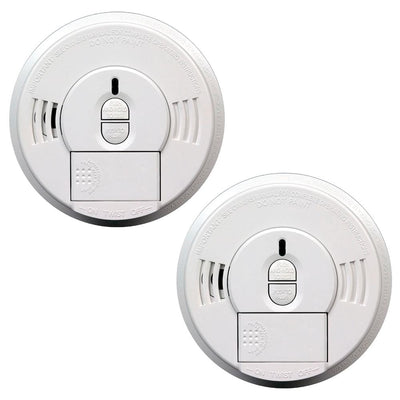 FireX Hardwire Smoke Detector with 9-Volt Battery Backup with Adapters, Ionization Sensor, and 1-Button Test/Hush - Super Arbor