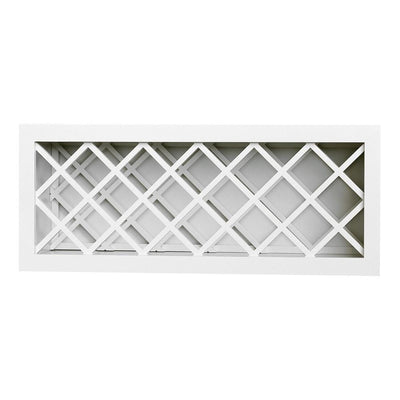 Ready to Assemble 36x15x12 in. Shaker Wall Wine Rack in White - Super Arbor
