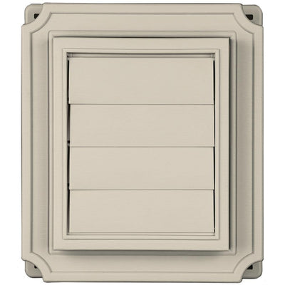 7 in. x 8 in. Insulated Siding Scalloped Ring Exhaust Ring Vent in #089 Champagne - Super Arbor