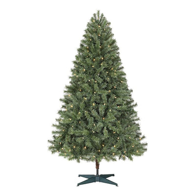 6.5 ft. Festive Pine Pre-Lit Artificial Christmas Tree with 250 Color Changing LED Lights and 3 Functions - Super Arbor