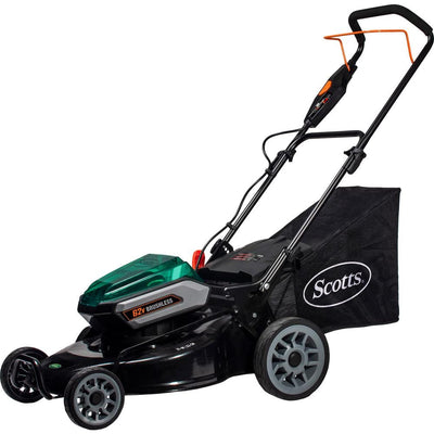 Scotts 21 in. 62-Volt Lithium-Ion Cordless Battery Walk Behind Push Mower with 5 Ah Battery and Charger Included - Super Arbor