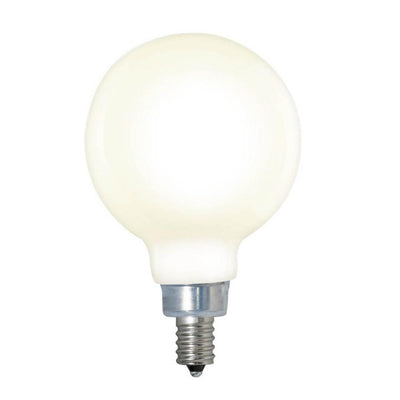 Bulbrite 40-Watt Equivalent G16 Milky Dimmable Decorative Filament LED Light Bulb Warm White (3-Pack) - Super Arbor