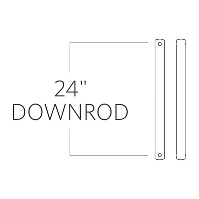 24 in. White Extension Downrod - Super Arbor