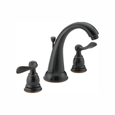 Windemere 8 in. Widespread 2-Handle Bathroom Faucet with Metal Drain Assembly in Oil-Rubbed Bronze - Super Arbor