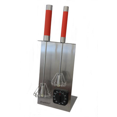 2-Piece Red Whisk Set with Free Timer - Super Arbor