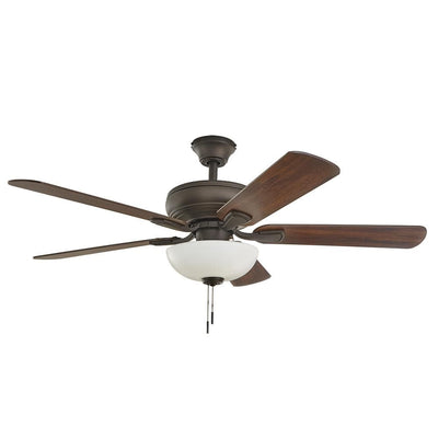 Rothley II 52 in. Bronze LED Ceiling Fan with Light Kit