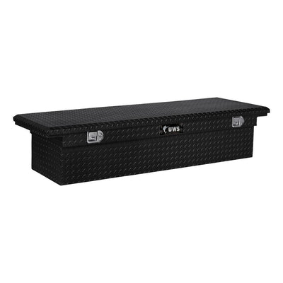 UWS 72 in. Gloss Black Aluminum Truck Tool Box with Low Profile (Heavy Packaging) - Super Arbor