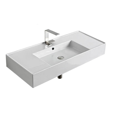 Nameeks Teorema 2-Wall Mounted Bathroom Sink in White - Super Arbor