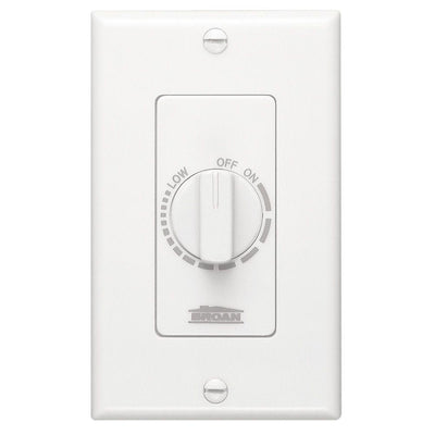 Broan-NuTone Electronic Variable-Speed Fan Control in White - Super Arbor