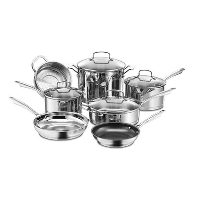 Professional Series 11-Piece Stainless Steel Cookware Set - Super Arbor