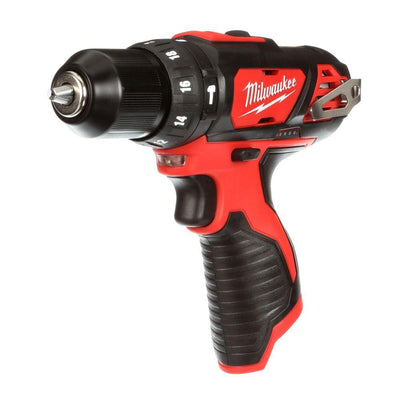 M12 12-Volt Lithium-Ion Cordless 3/8 in. Hammer Drill/Driver Kit with Two 1.5 Ah Batteries and Hard Case - Super Arbor