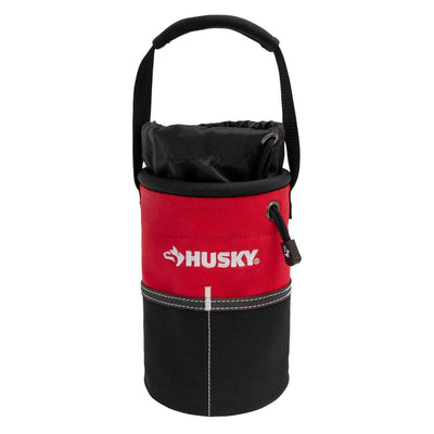 5 in. Utility Sack Water-Resistant Tool Bag with 10 total pockets and drawstring top - Super Arbor