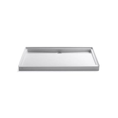 Groove 60 in. x 36 in. Acrylic Shower Base in White - Super Arbor