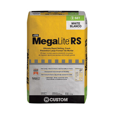 Custom Building Products MegaLite 30 lb. White Rapid Setting Crack Prevention Mortar
