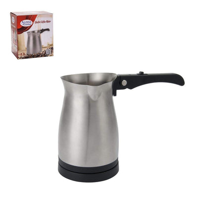 2-in-1, 2-Cup Greek Turkish Stainless Steel Espresso Coffee Maker Machine Pot and Milk Warmer Kettle - Super Arbor