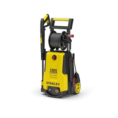 Stanley 1,900 PSI 1.4 GPM Electric Pressure Washer 20 ft. Hose with Storage Reel, Detergent Tank, Spray Gun, 2 Nozzles and More - Super Arbor