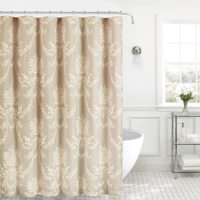 Jolin Shower Curtain, 70x72, Champagne - Super Arbor