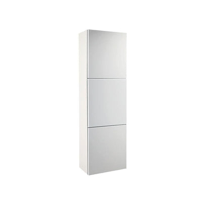 17-3/4 in. W x 59 in. H x 12 in. D 3-Door Bathroom Linen Storage Cabinet in White - Super Arbor