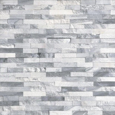 MSI Alaska Gray Ledger Panel 6 in. x 24 in. Natural Marble Wall Tile (10 cases / 60 sq. ft. / pallet)