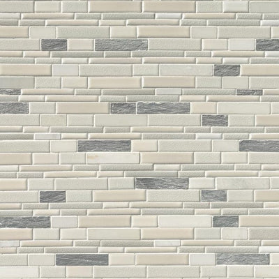MSI Everest Interlocking 12 in. x 12 in. x 8 mm Textured Porcelain and Stone Mesh-Mounted Mosaic Tile (1 sq. ft.)